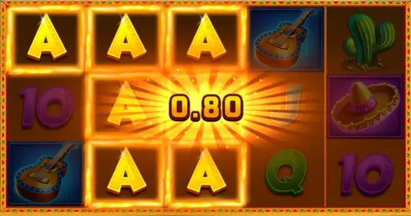 3 Hot Chillies slot payline win on the reels with the same symbols
